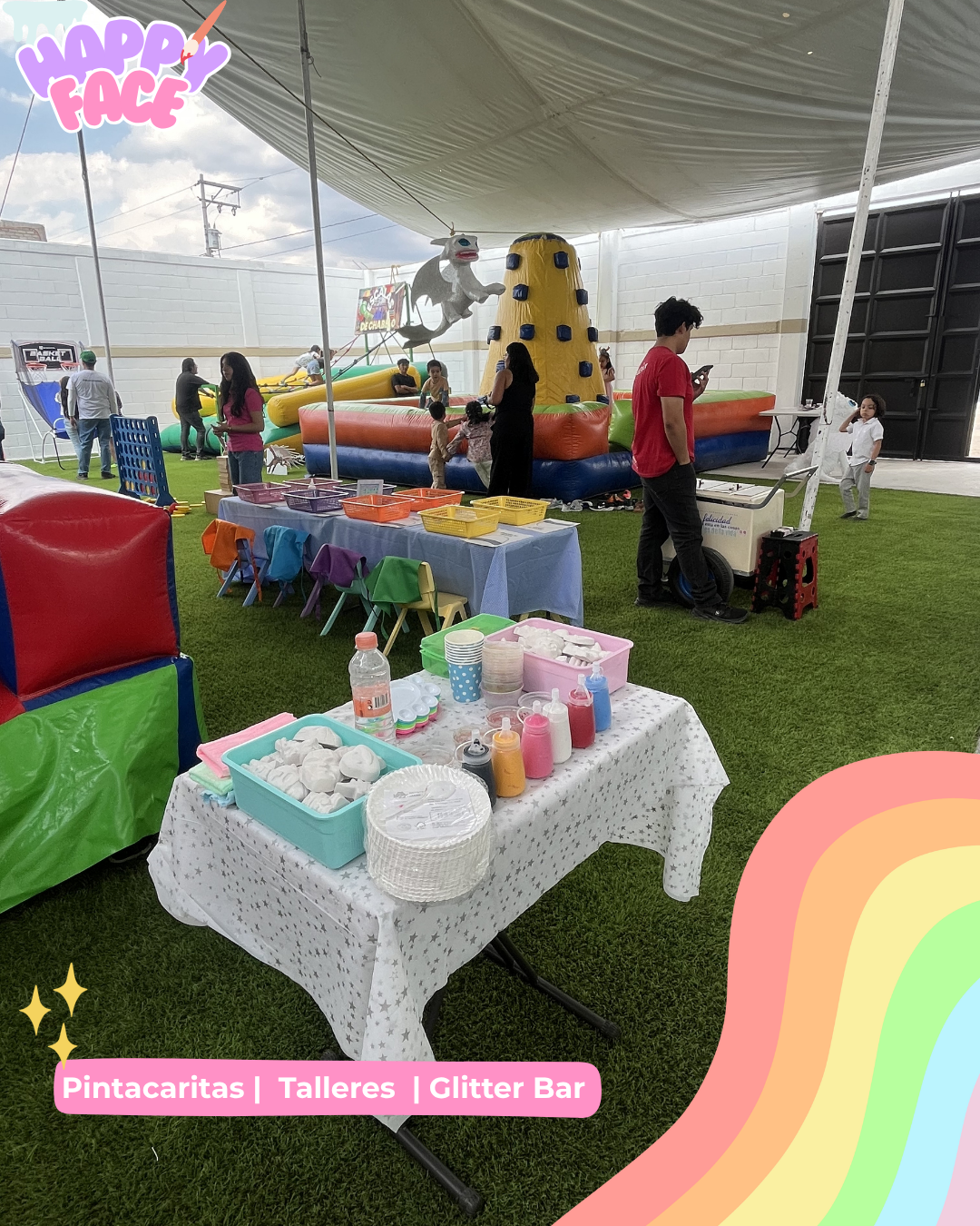 Glitter Bar zona premium para eventos corporativos y bodas